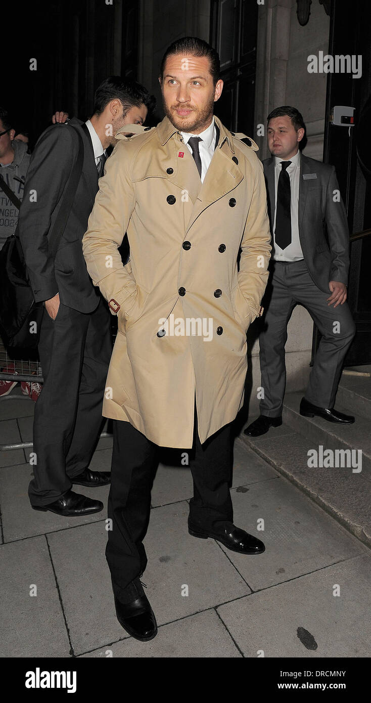 Tom Hardy 'The Dark Knight Rises' Afterparty, tenue à Freemasons Hall. Londres, Angleterre - 18.07.12 Banque D'Images