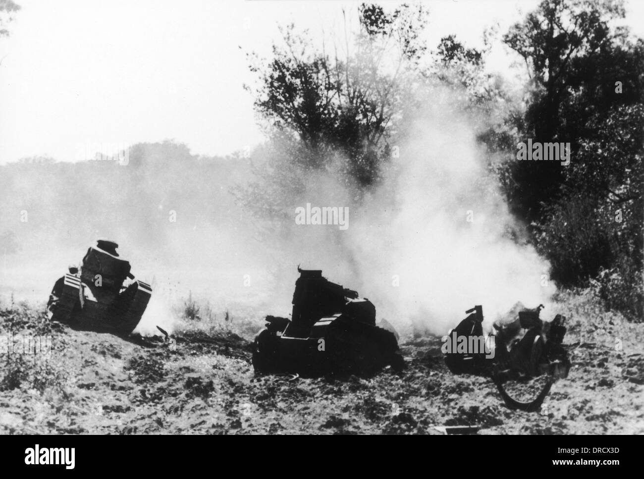 Réservoirs de WWII Banque D'Images