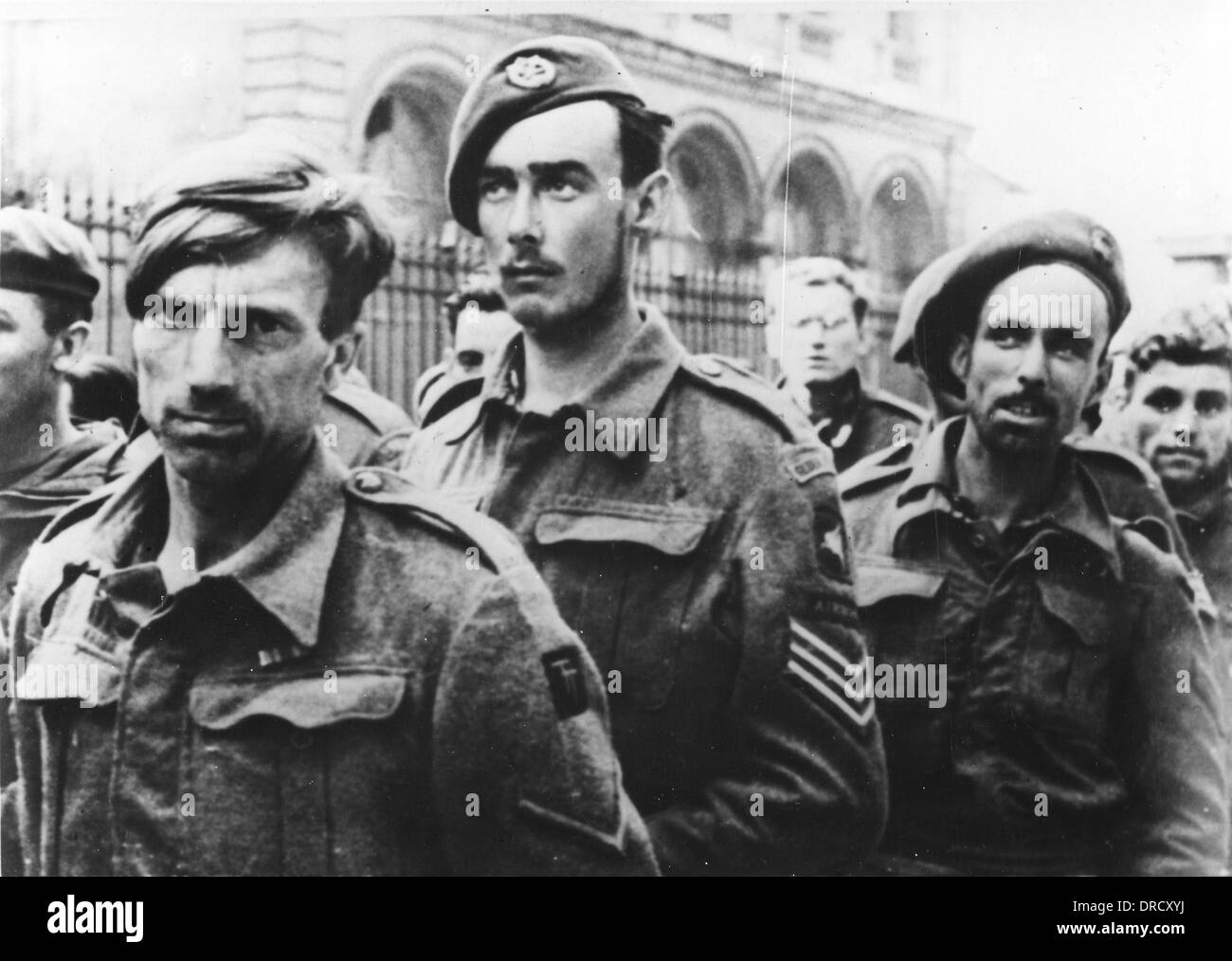 Prisonniers de guerre britanniques WWII Banque D'Images