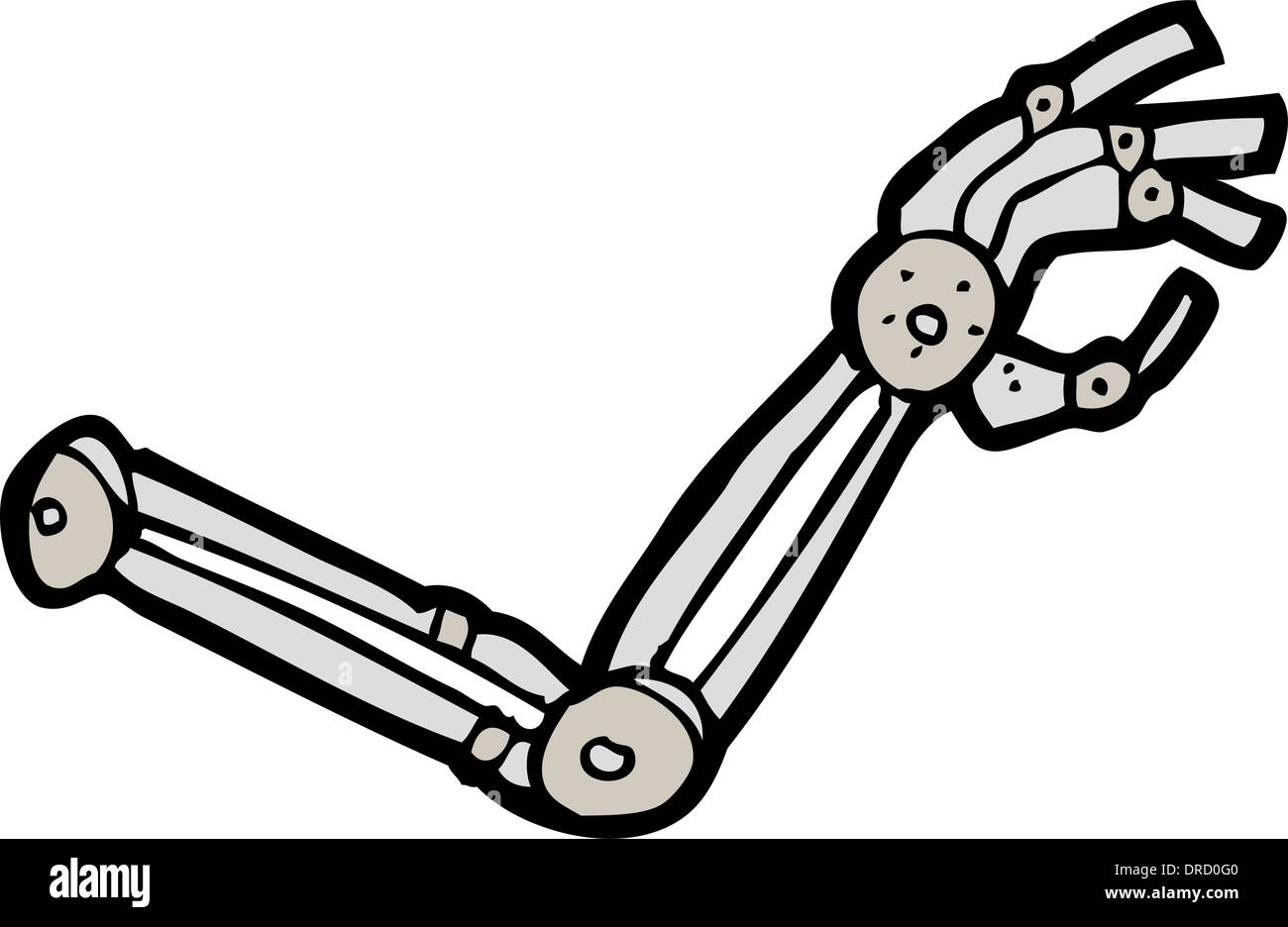 Bras de robot dessin animé Image Vectorielle Stock - Alamy