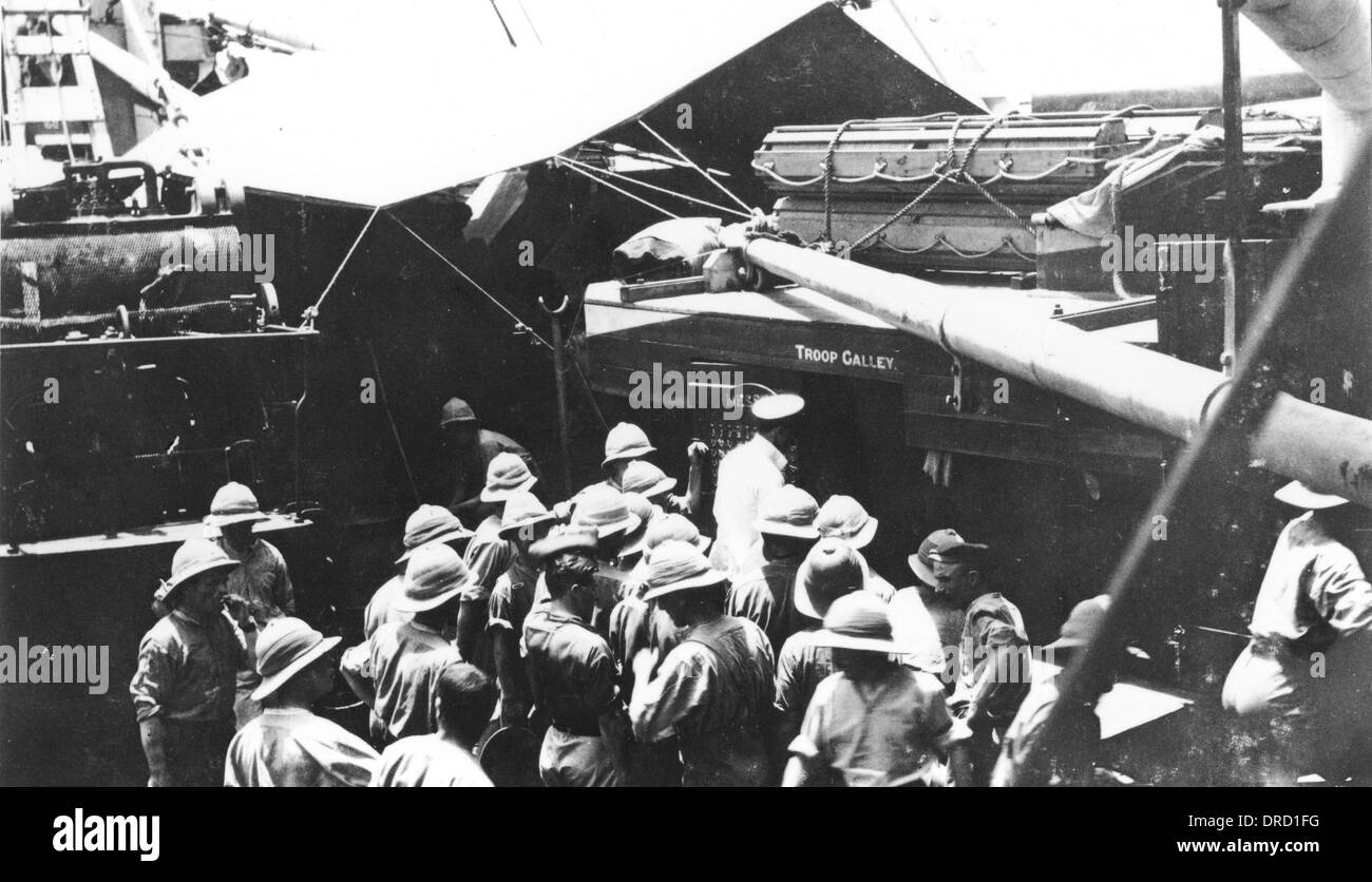 Cuisine de troupes WWI Banque D'Images