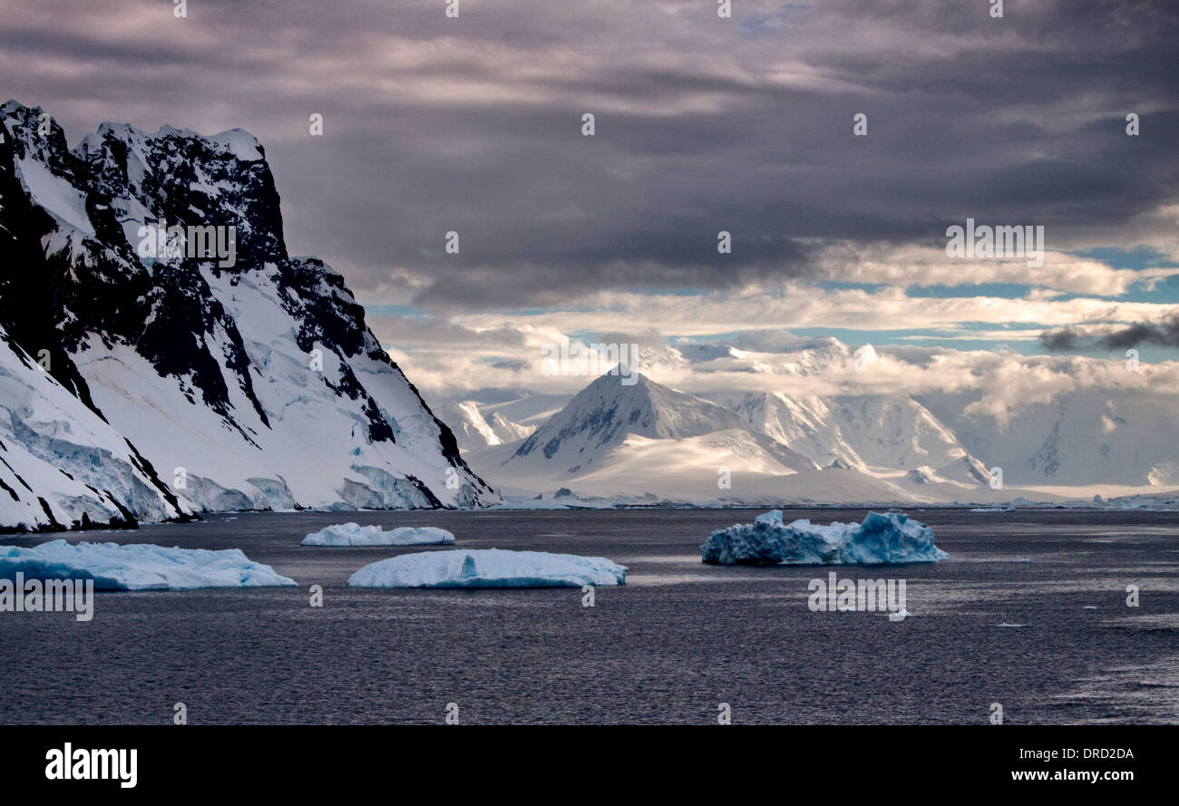 Canal Lemaire, Péninsule Antarctique Banque D'Images