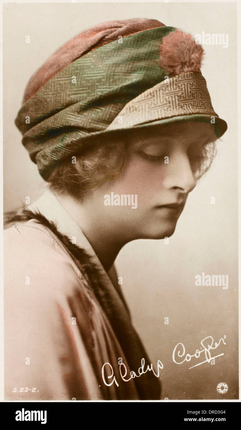 L'actrice Gladys Cooper Banque D'Images