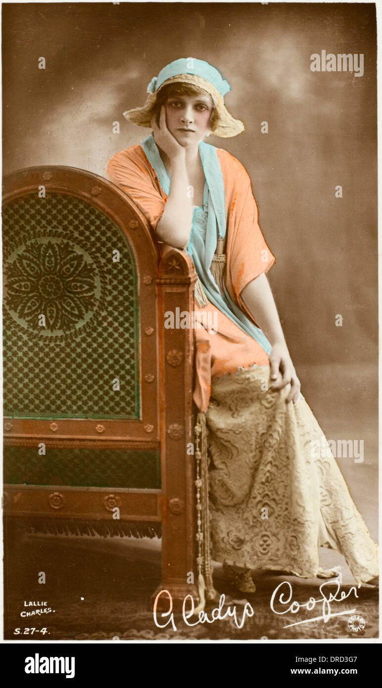 L'actrice Gladys Cooper Banque D'Images