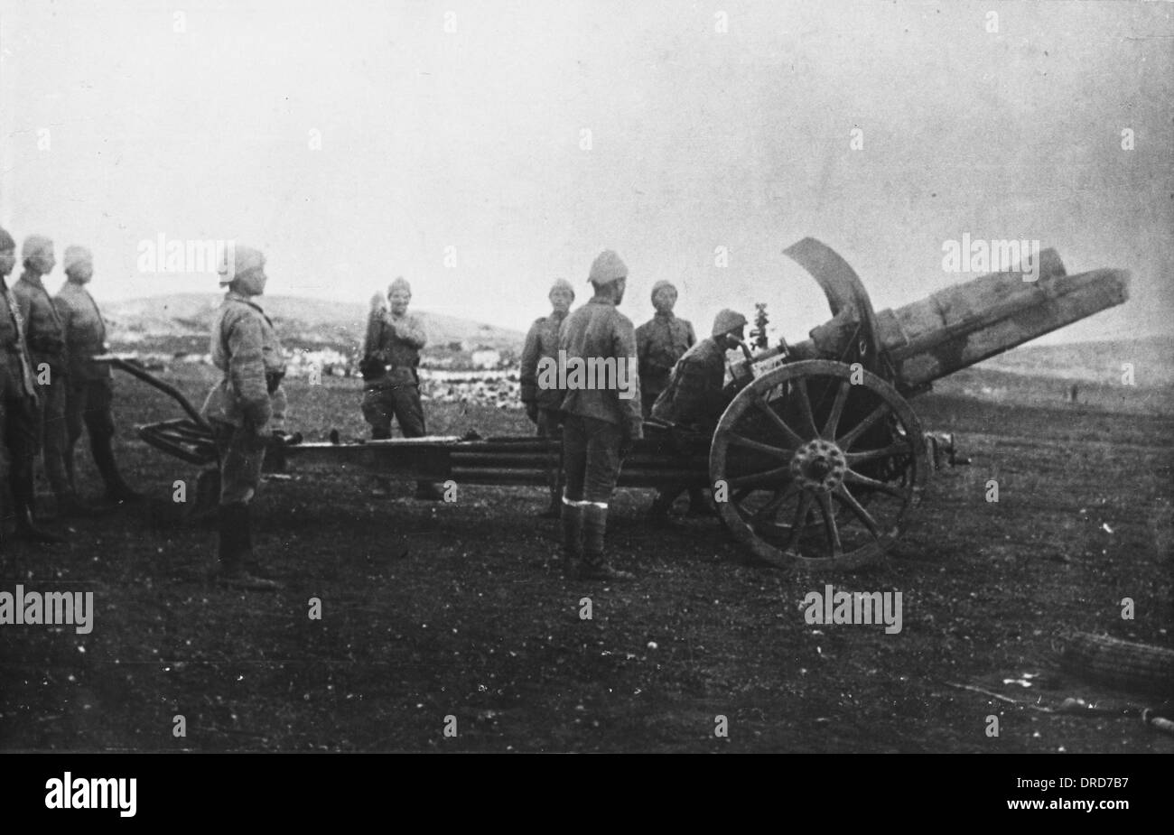 La Première Guerre mondiale, l'artillerie turque Banque D'Images