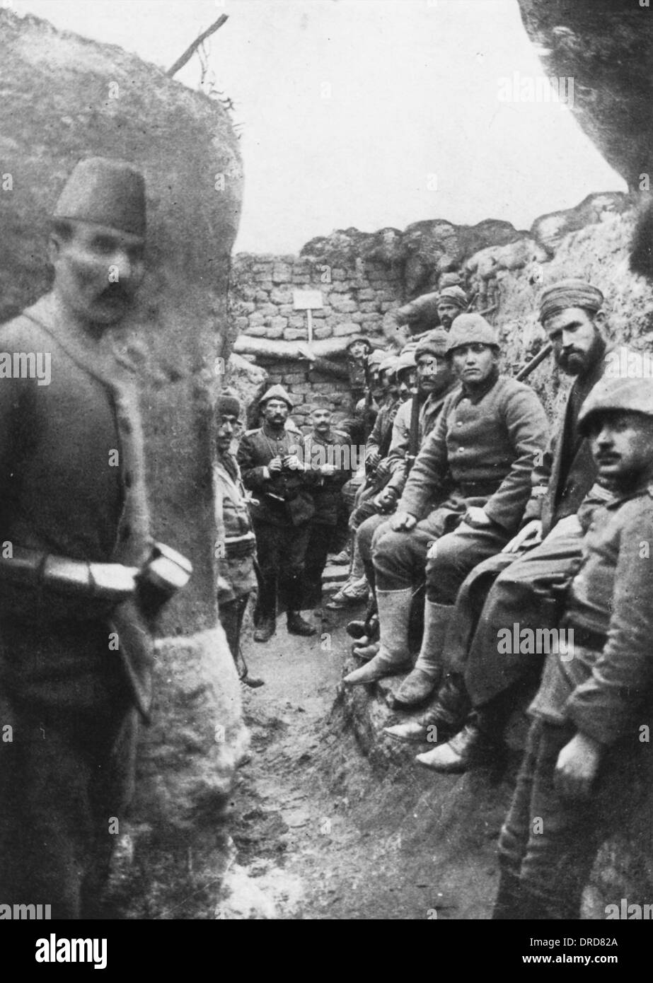 Les troupes turques WWI Banque D'Images