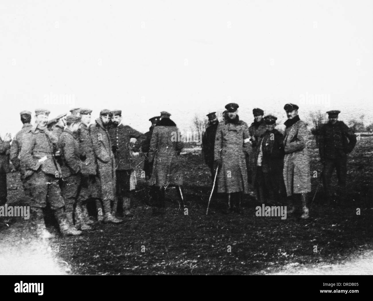 Trêve de noel premiere guerre mondiale Banque de photographies et d