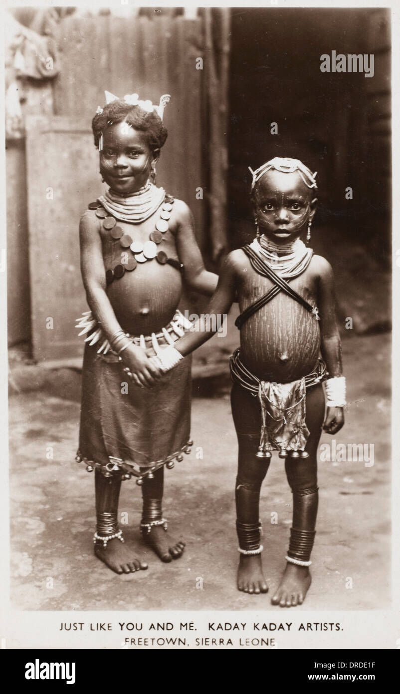 Les enfants de Sierra Leone Banque D'Images