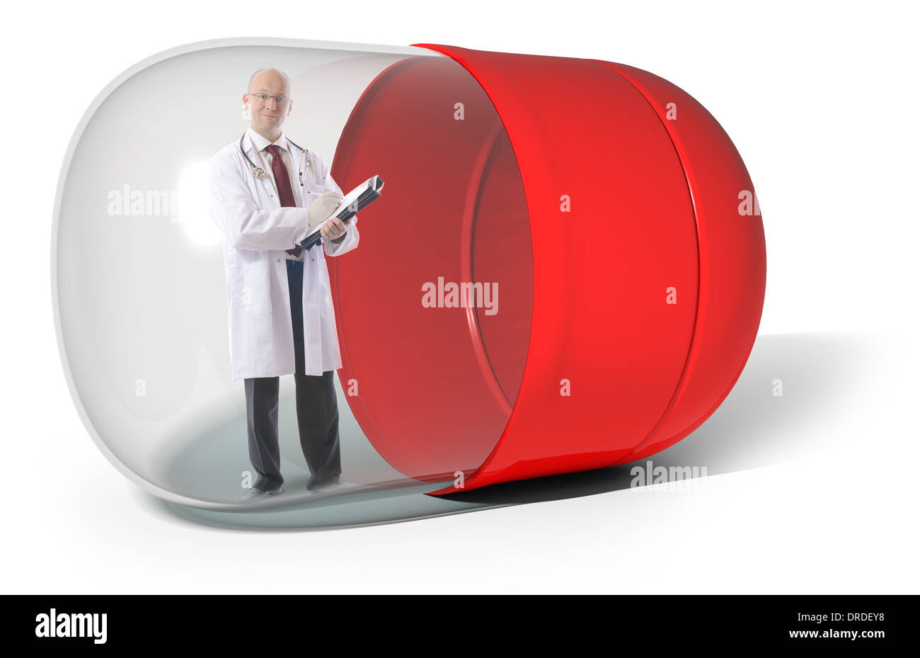 Nouveau concept de thérapie génique de la technologie smart pill Banque D'Images