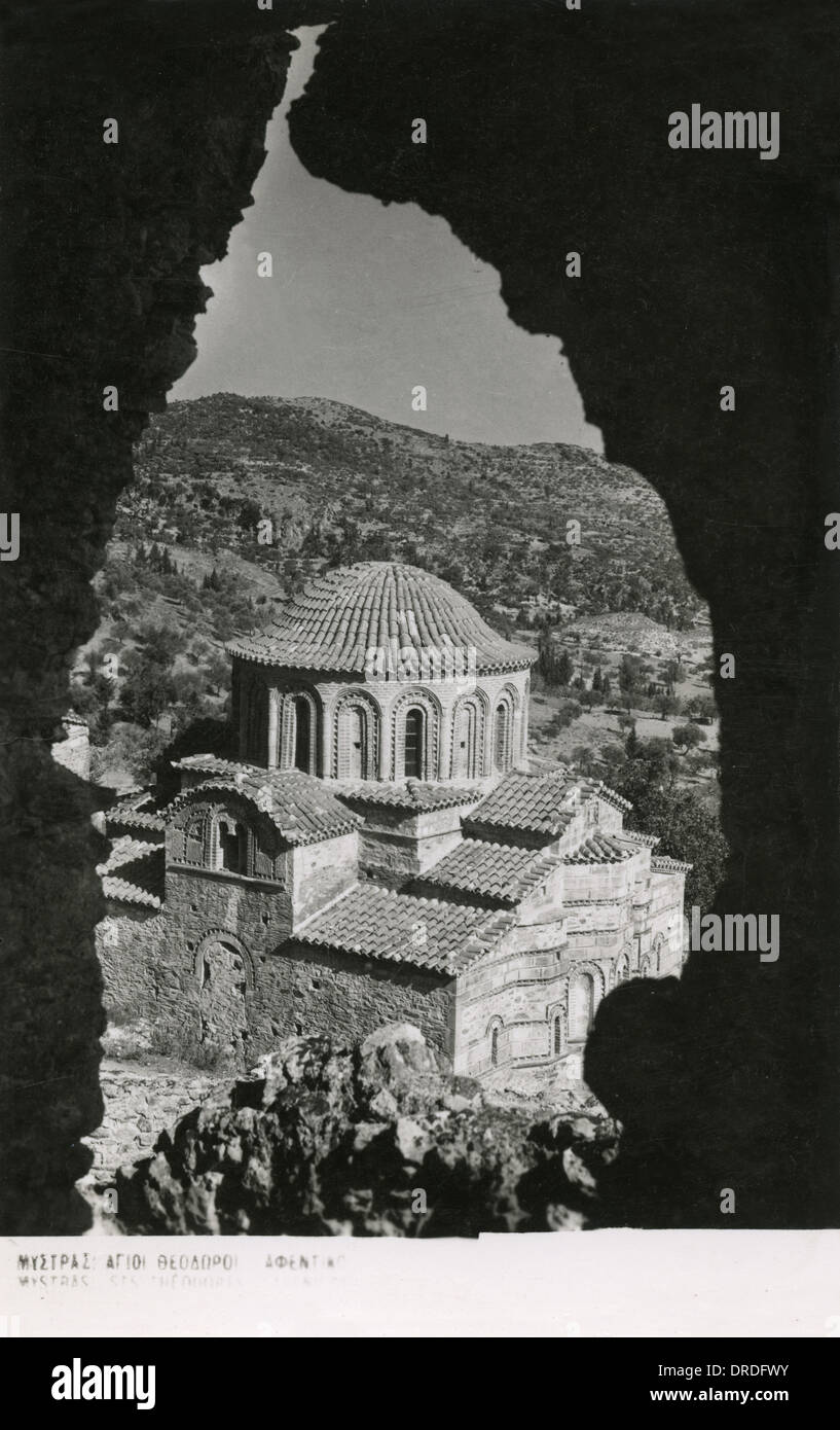 Grèce - Mystras - Cathédrale Saint Theodores Banque D'Images