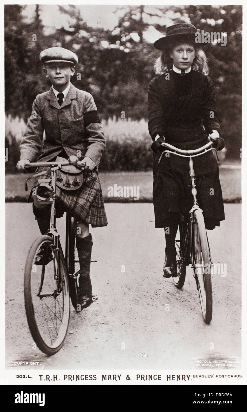 S.a.r. La princesse Mary et le Prince Henry Banque D'Images