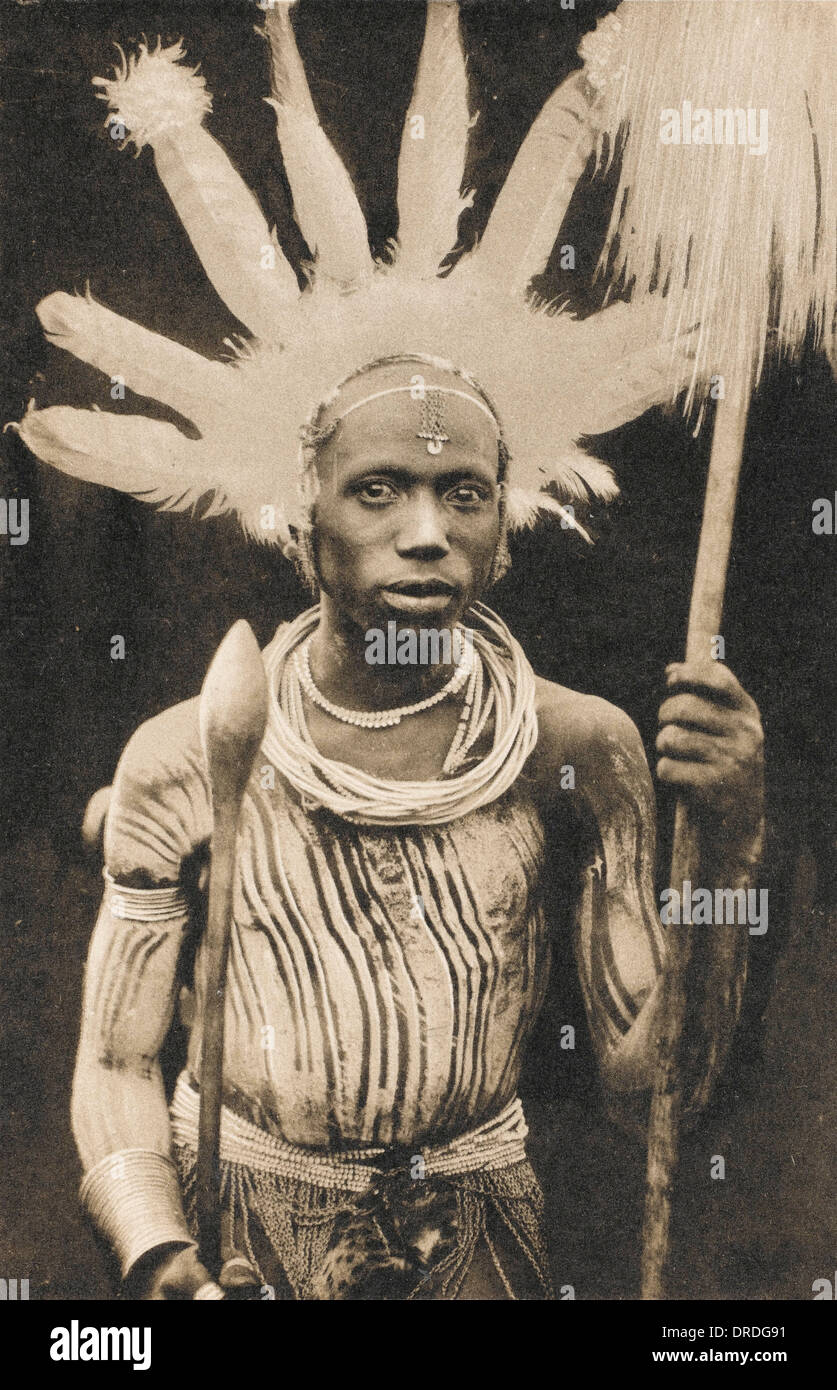 Kenyans en tenue de cérémonie Banque D'Images