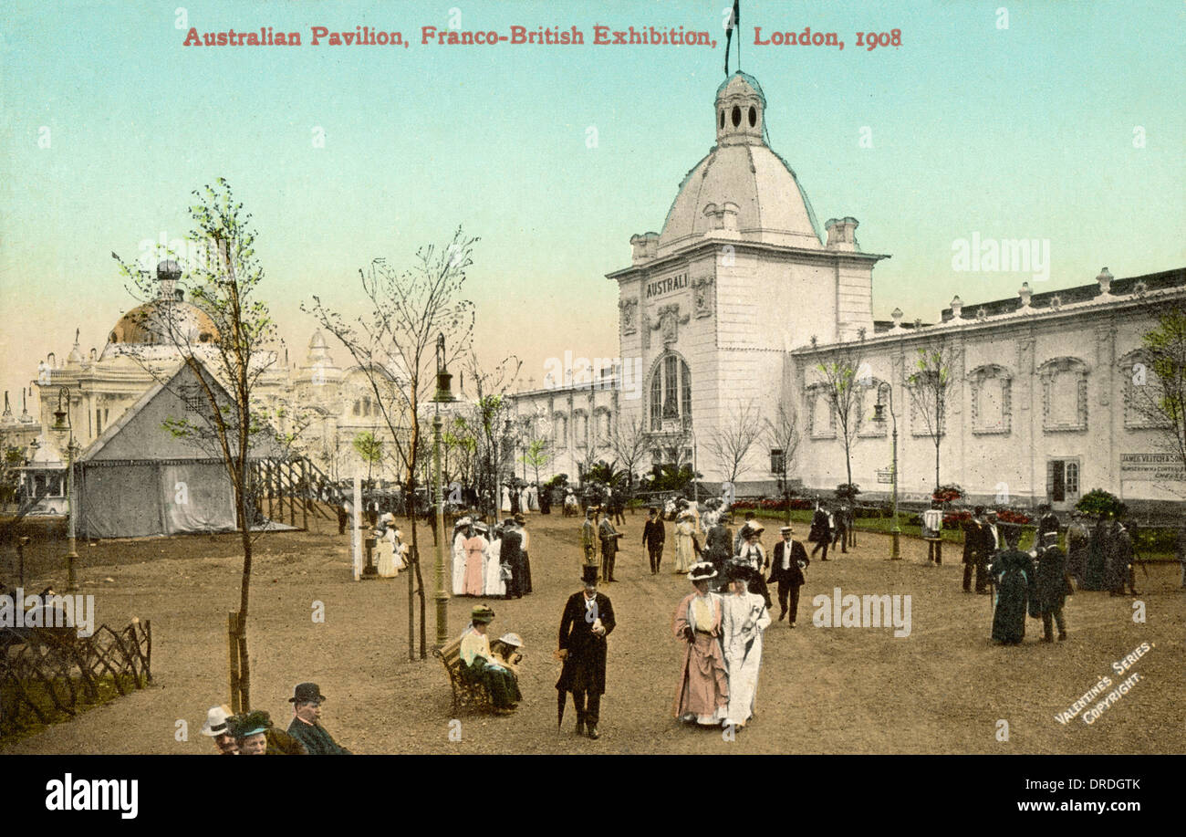 Exposition franco-britannique 1908 Banque D'Images