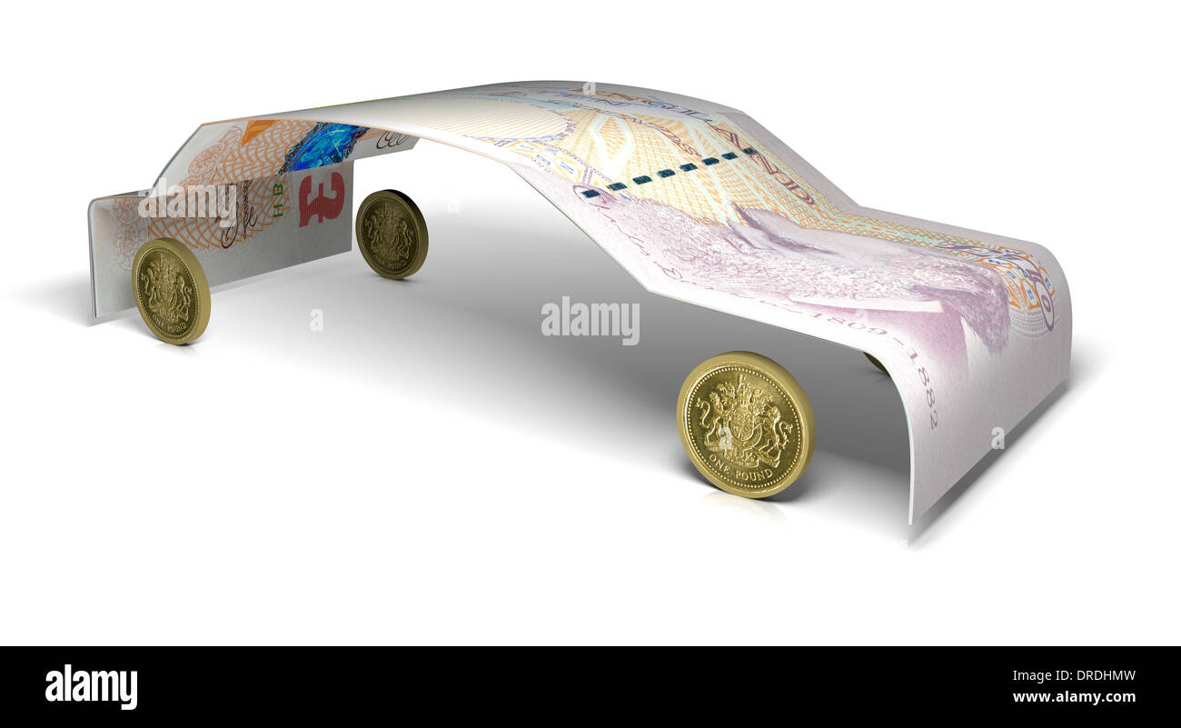 Coût de fule au Royaume-Uni Banque D'Images