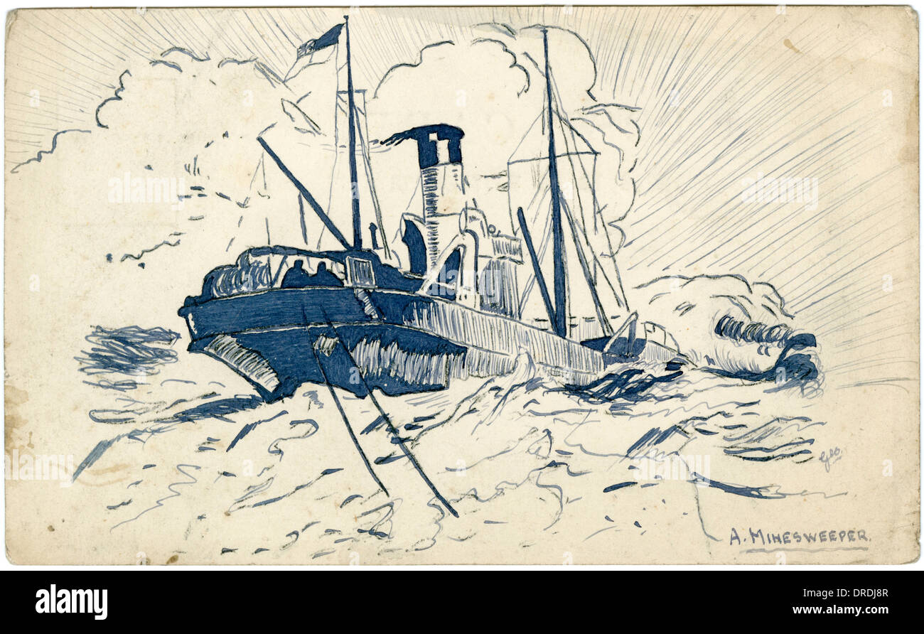 Un dragueur par George Ranstead Banque D'Images