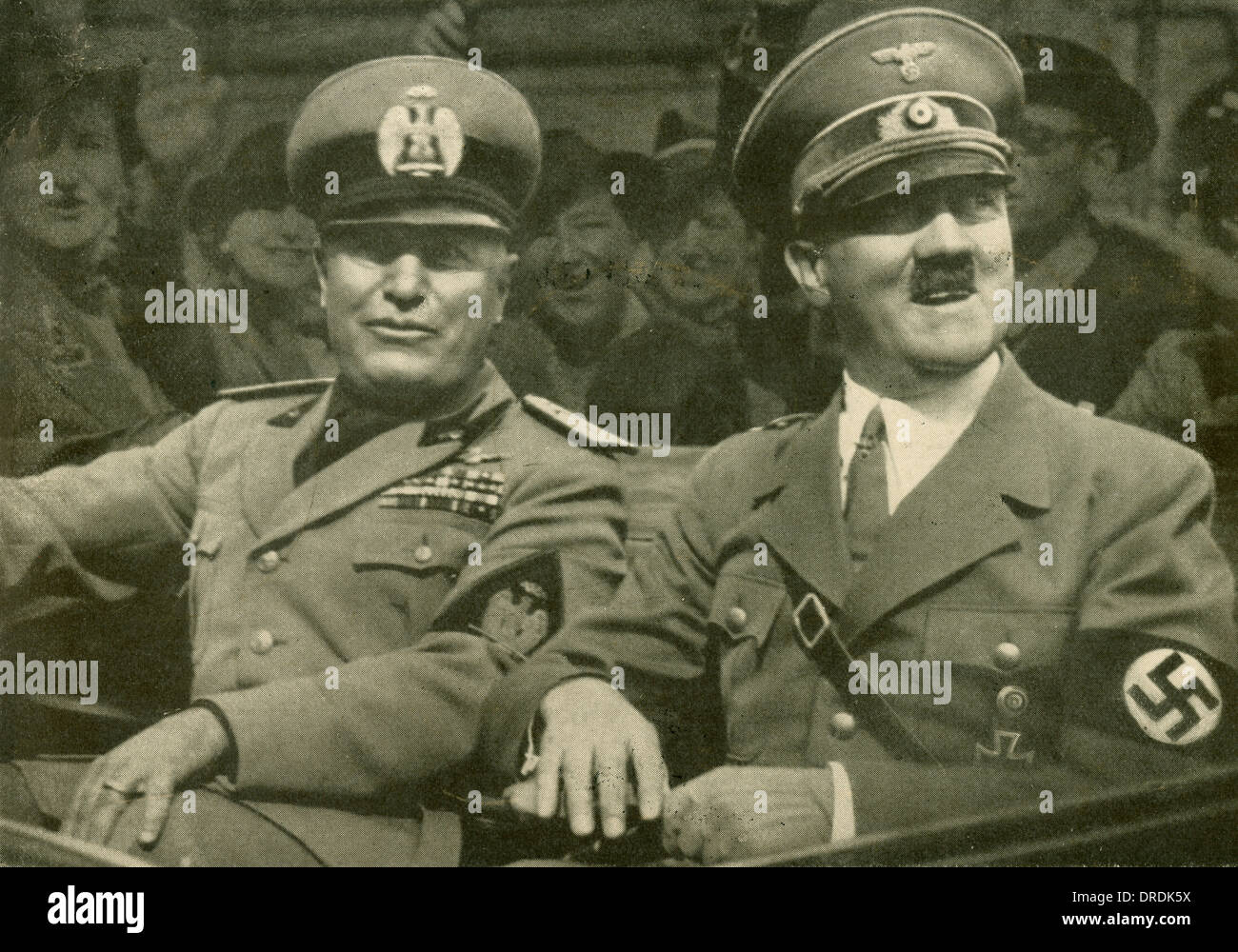 Adolf Hitler et Mussolini - Garmisch Banque D'Images