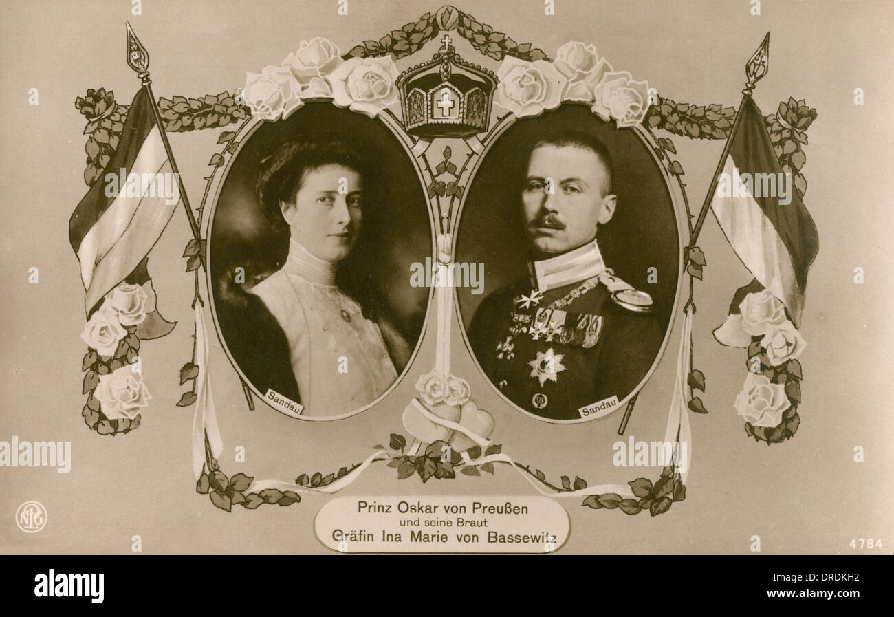 Oskar Prince de Prusse Banque D'Images