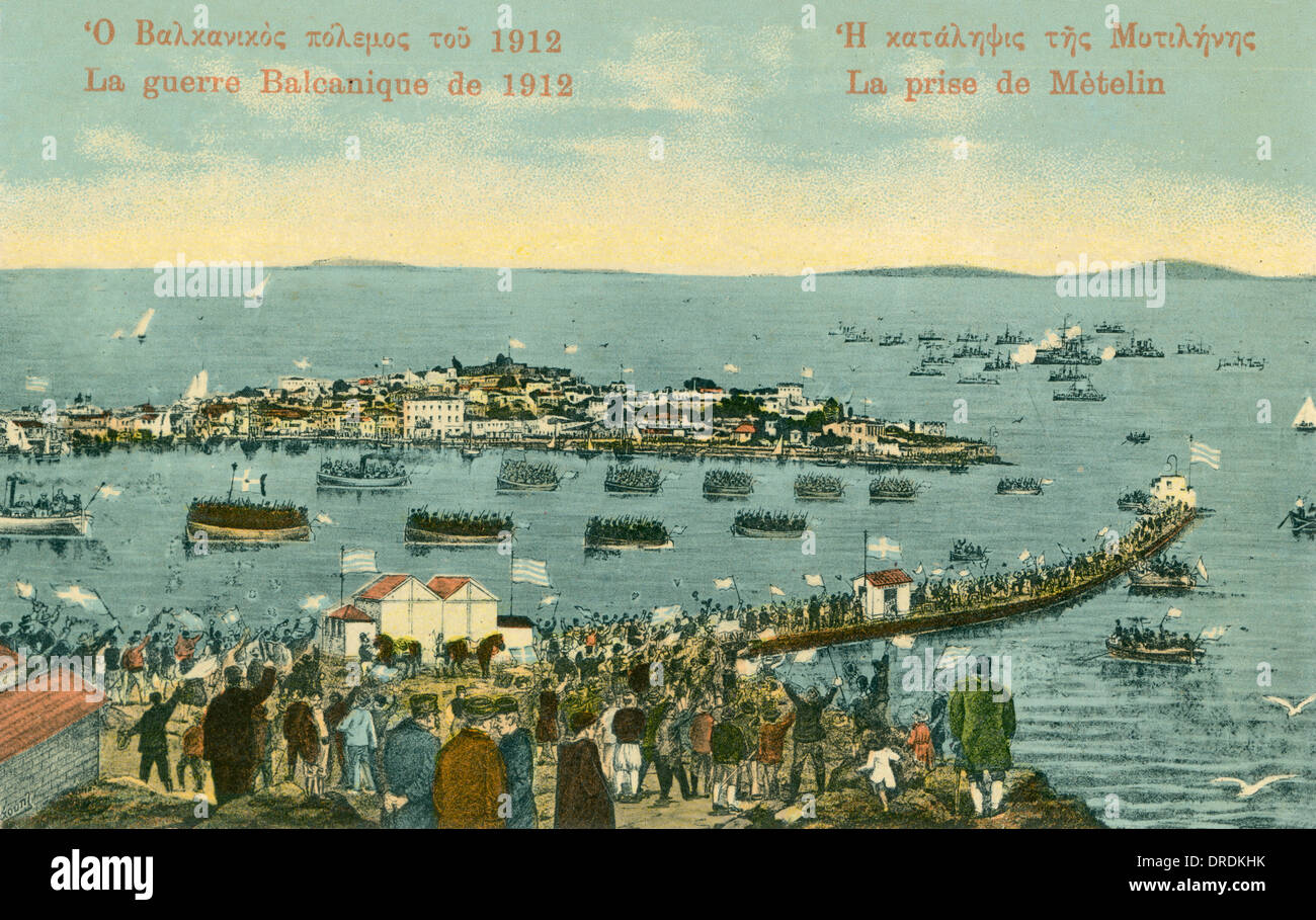 Guerre des Balkans 1912 - Lesbos Banque D'Images