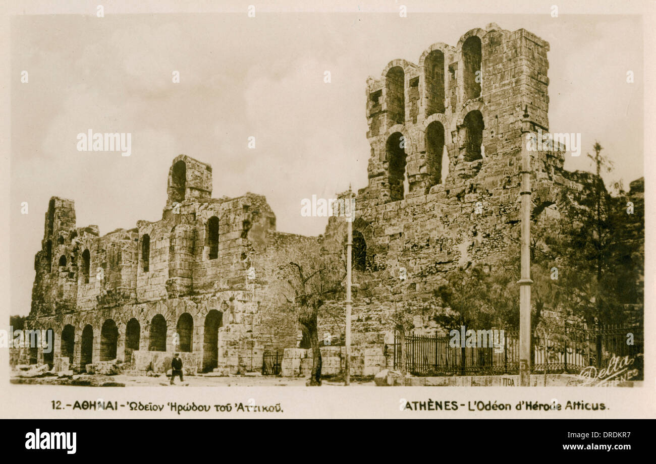 Grèce - Athènes - l'odéon d'Hérode Atticus Banque D'Images