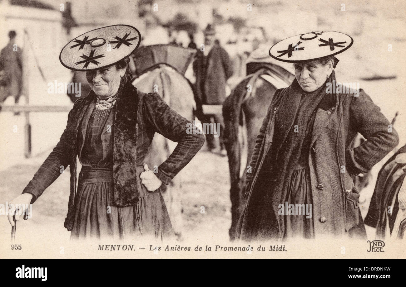 Les pilotes de l'Âne - Menton, France Banque D'Images