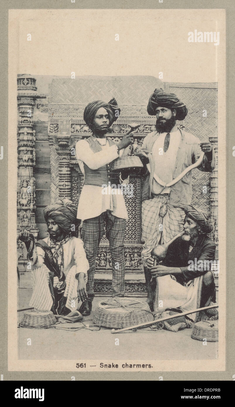 Les charmeurs de serpents indiens Banque D'Images