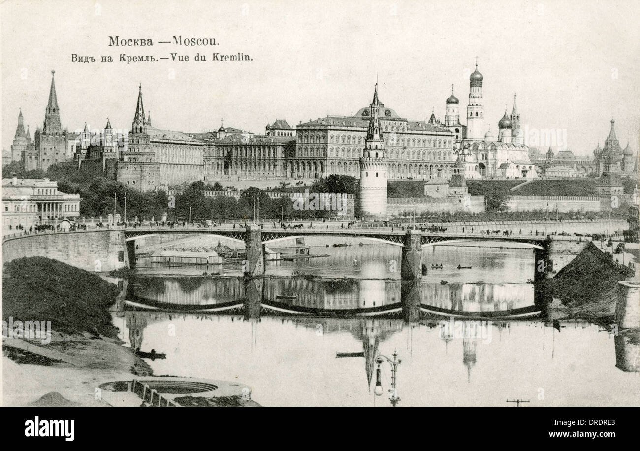 Vue sur le Kremlin, Moscou, Russie Banque D'Images