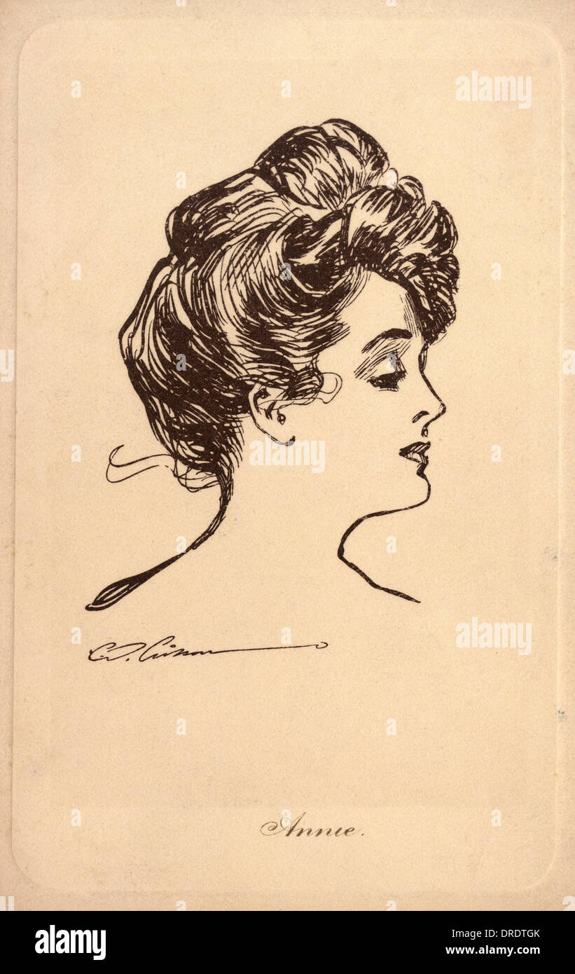 Gibson Girl - Annie Banque D'Images