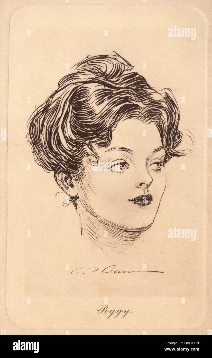 Gibson Girl - Peggy Banque D'Images