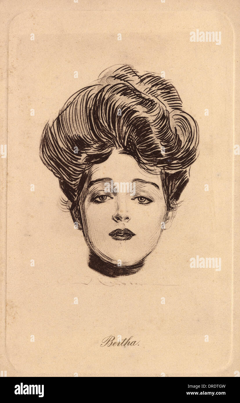 Gibson Girl - Bertha Banque D'Images