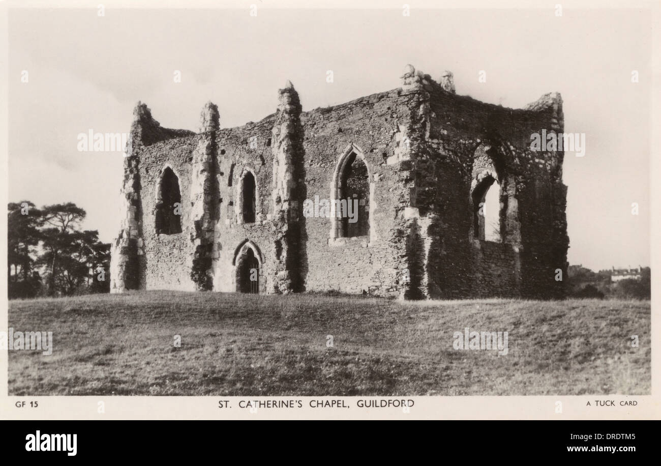 La chapelle Sainte Catherine, Guildford Banque D'Images