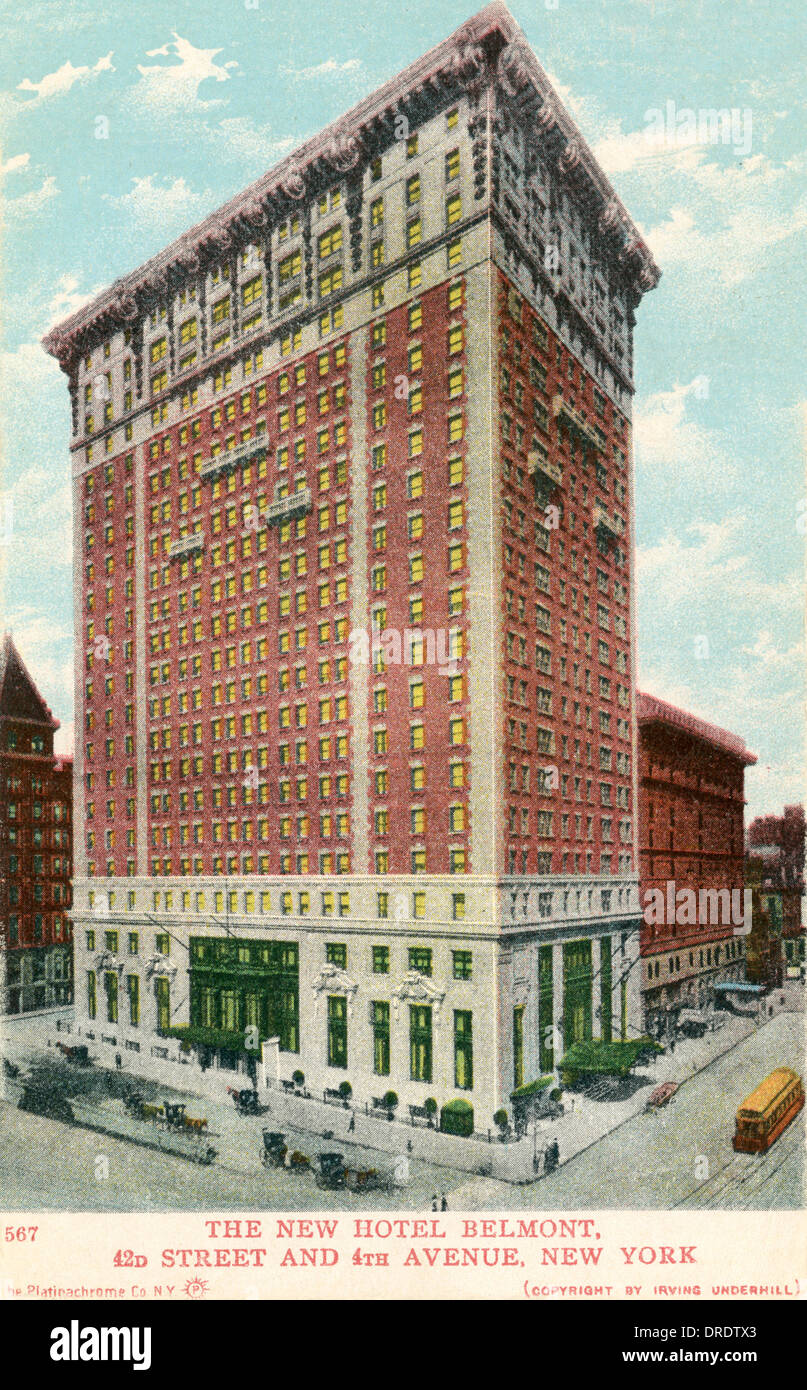 Le Nouvel Hôtel Belmont, New York Banque D'Images