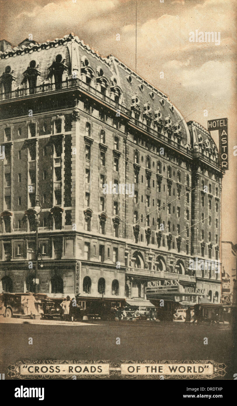 Hôtel Astor, New York Banque D'Images