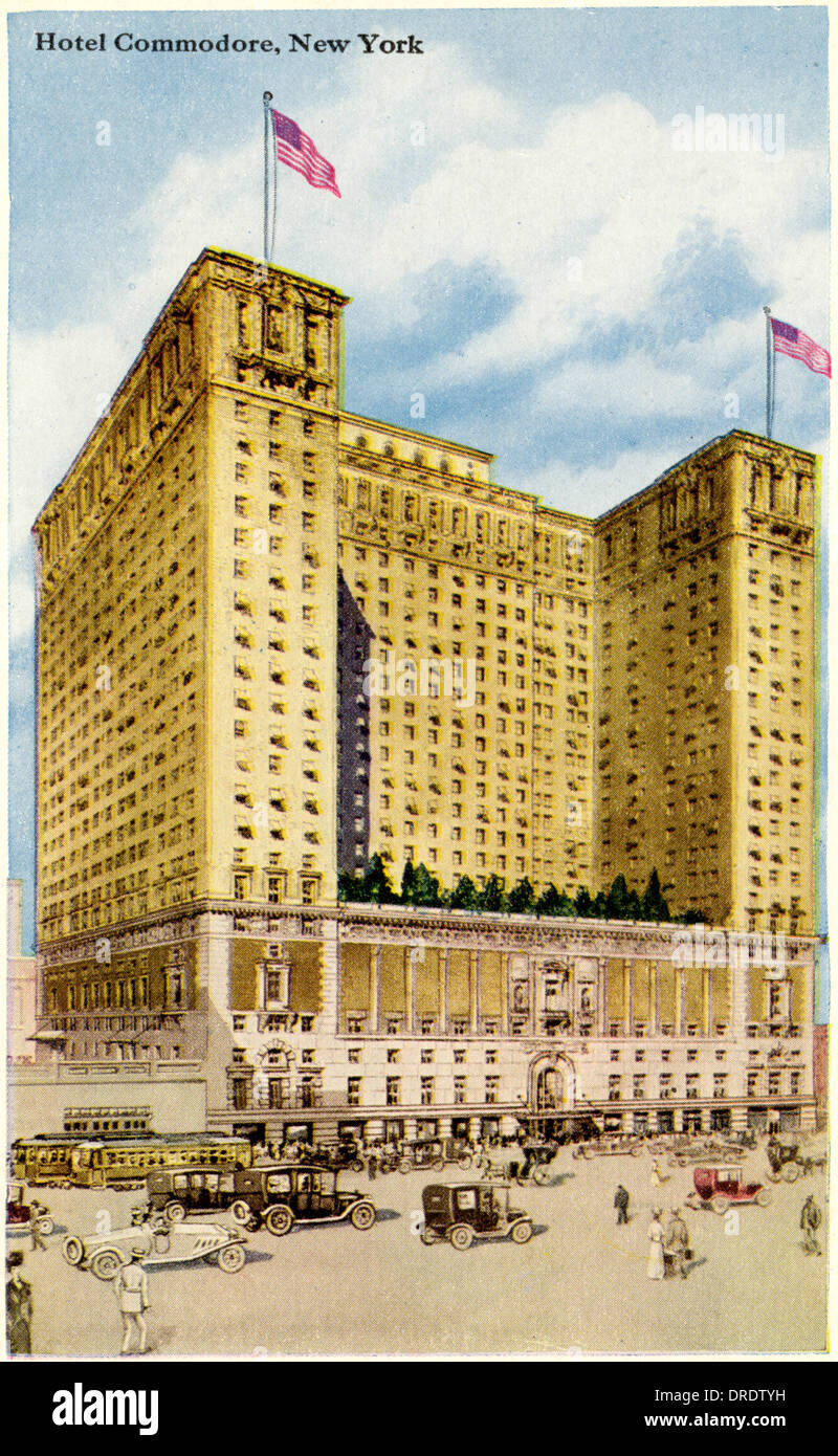 L'hôtel Commodore, à New York Banque D'Images