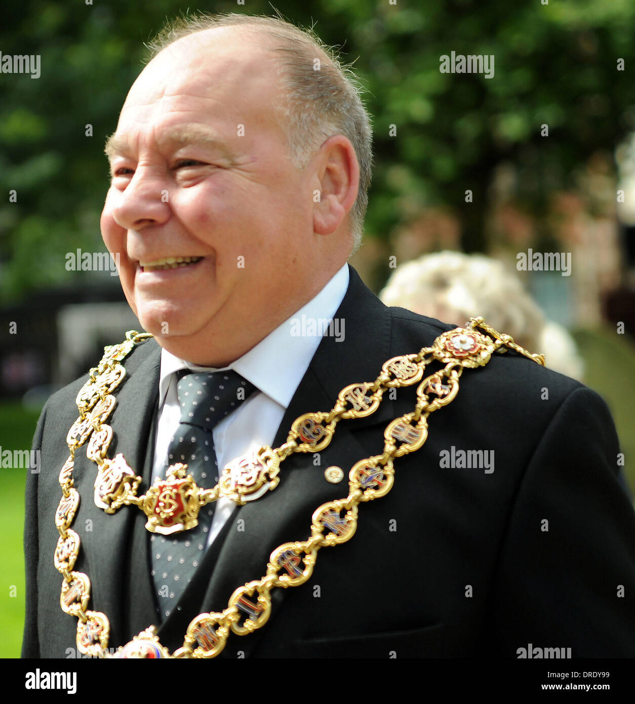 Maire de la ville de Birmingham et le conseiller municipal John Membres lignes et les entraîneurs des Jeux Olympiques d'USA et les équipes participent à l'exécution de la Jamaïque un service olympique à la Cathédrale de Birmingham Birmingham, Angleterre - 21.07.12 Banque D'Images