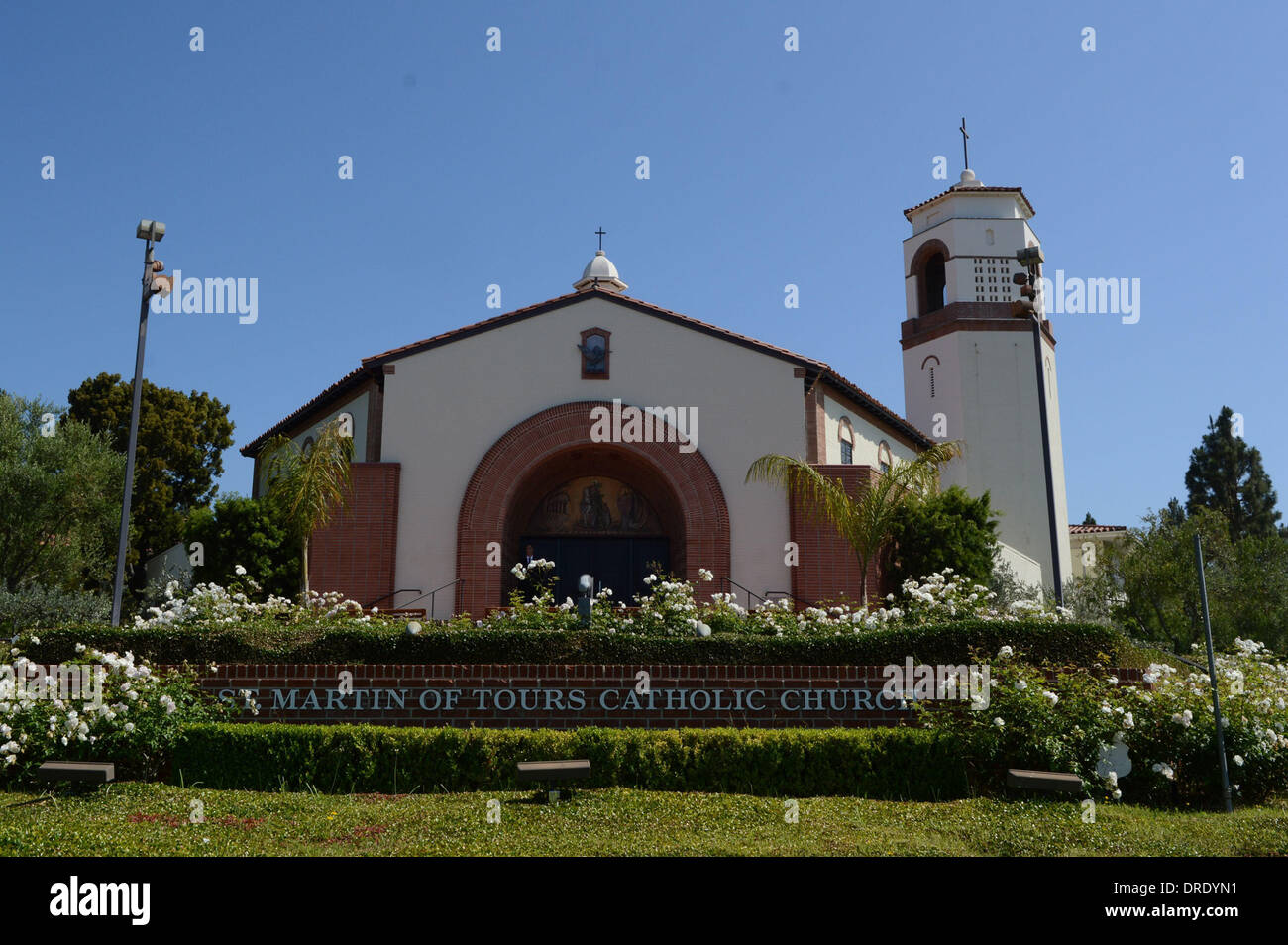 Vue générale à l'enterrement de Sage Stallone à Saint Martin de Tours l