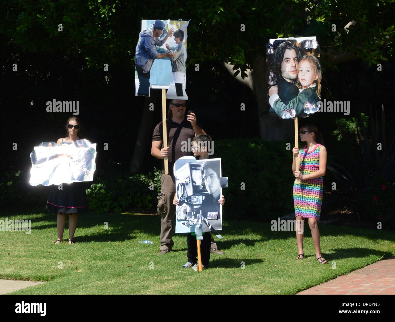 Vue générale à l'enterrement de Sage Stallone à Saint Martin de Tours l