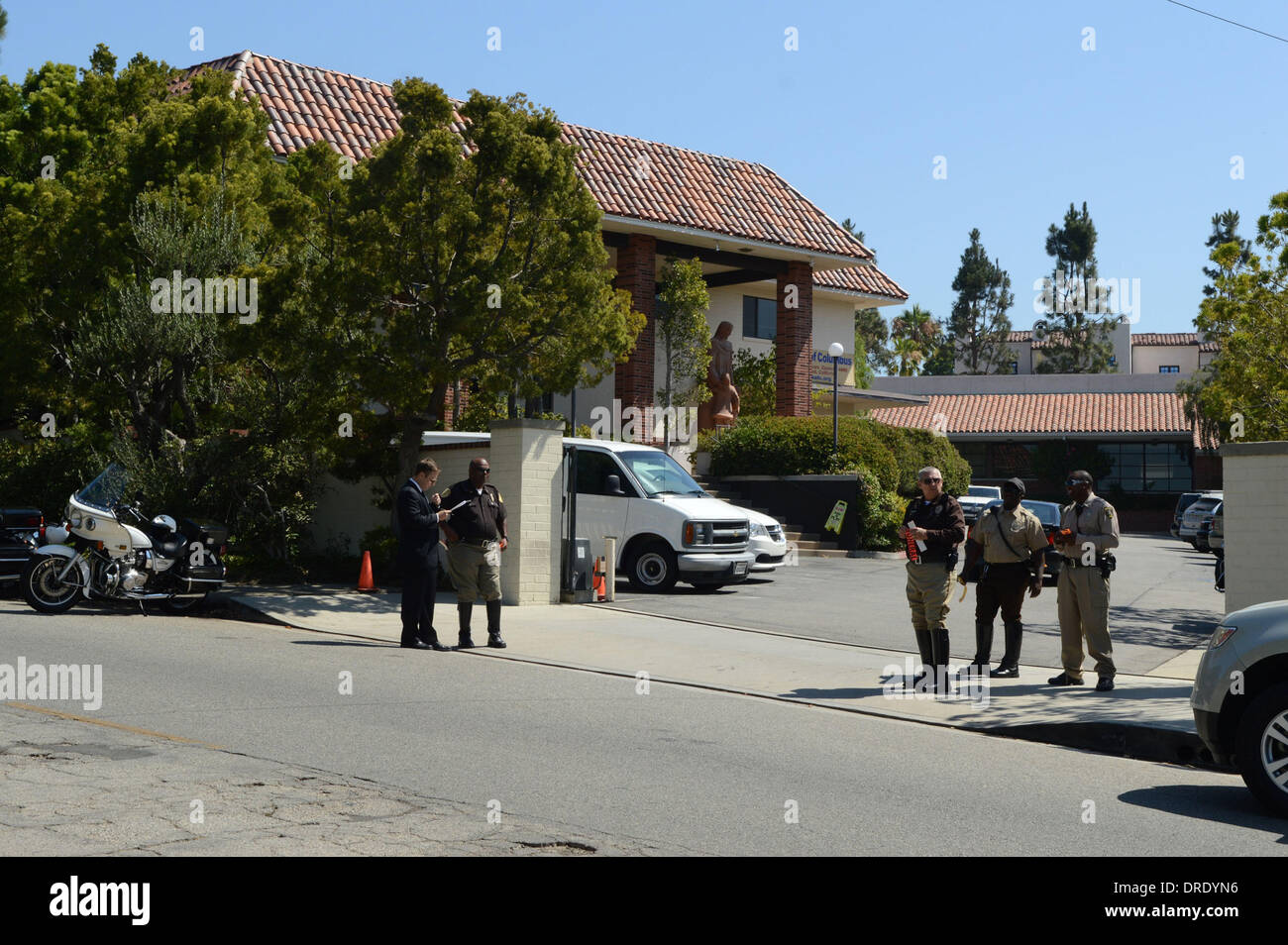 Vue générale à l'enterrement de Sage Stallone à Saint Martin de Tours l