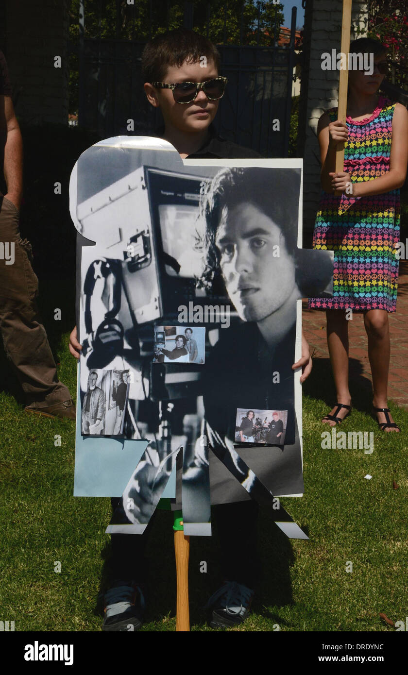 Vue générale à l'enterrement de Sage Stallone à Saint Martin de Tours l