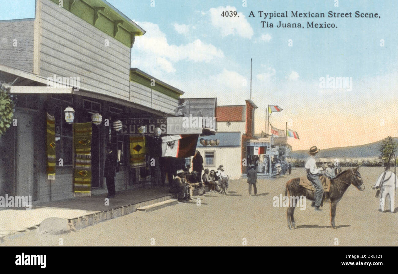 Scène de rue mexicain - Tijuana Banque D'Images