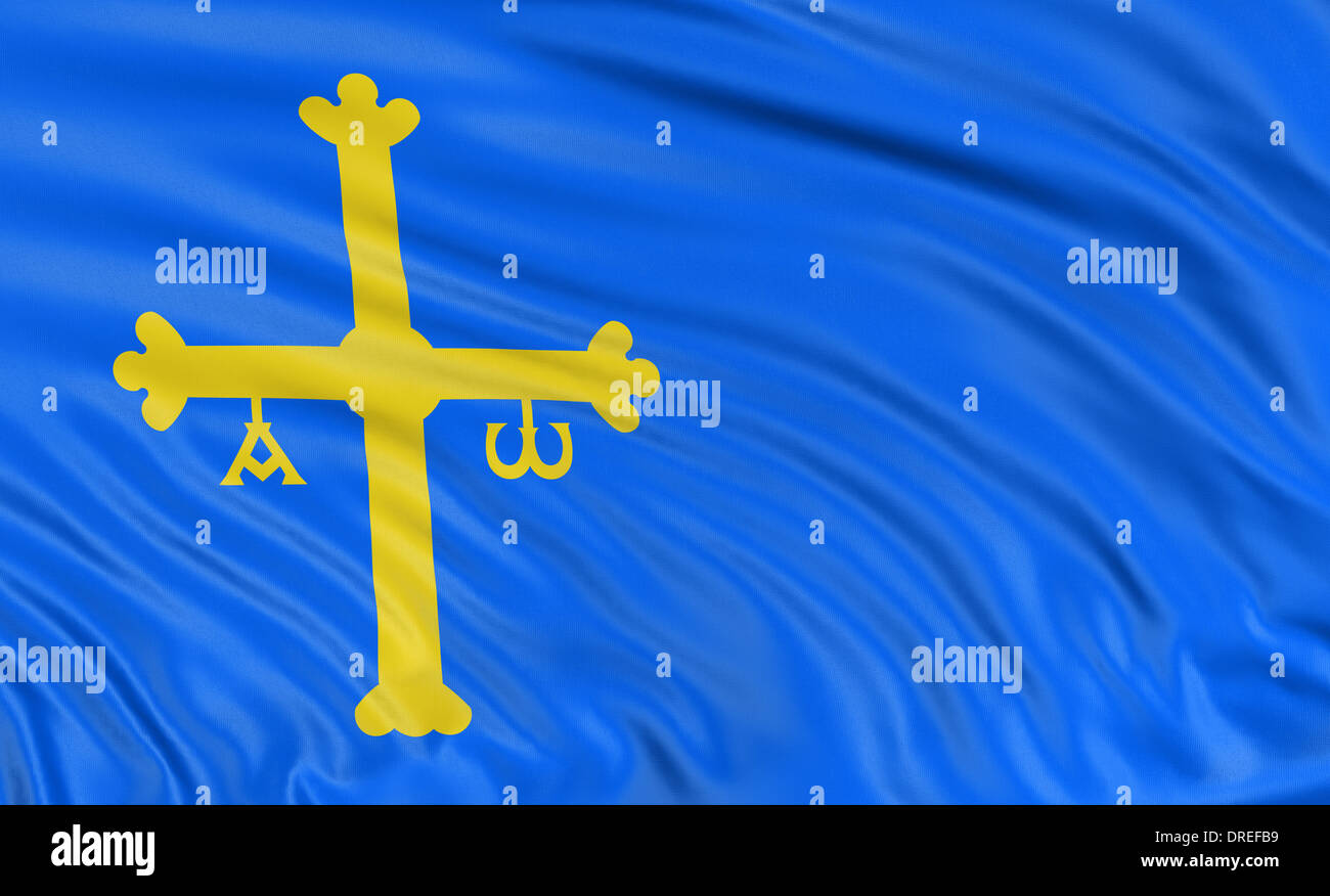 Drapeau des asturies Banque d'image et photos Alamy