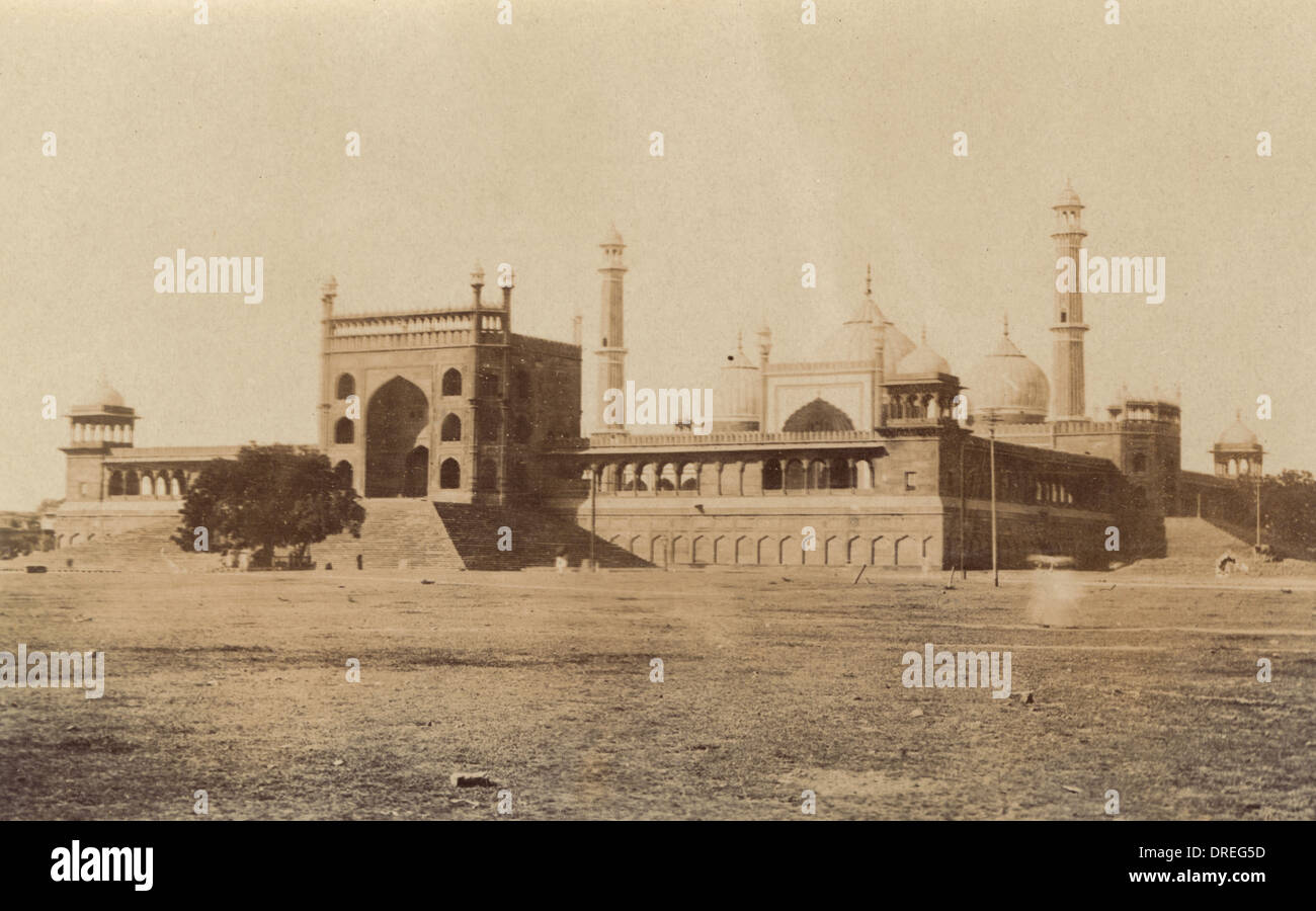 Jama Masjid de Delhi - vue de la rivière Banque D'Images