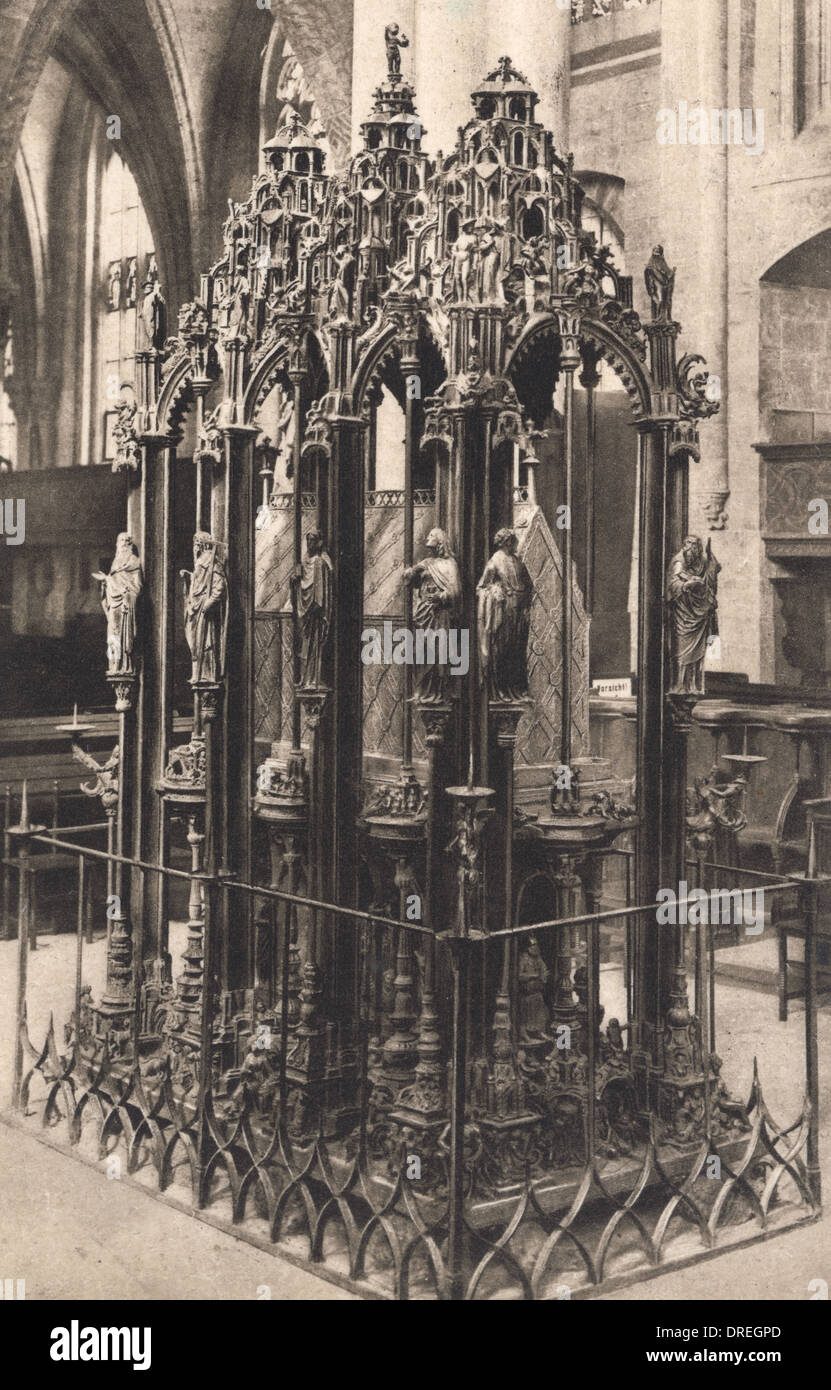 Lorenzkirche - Nuremberg, Allemagne Banque D'Images