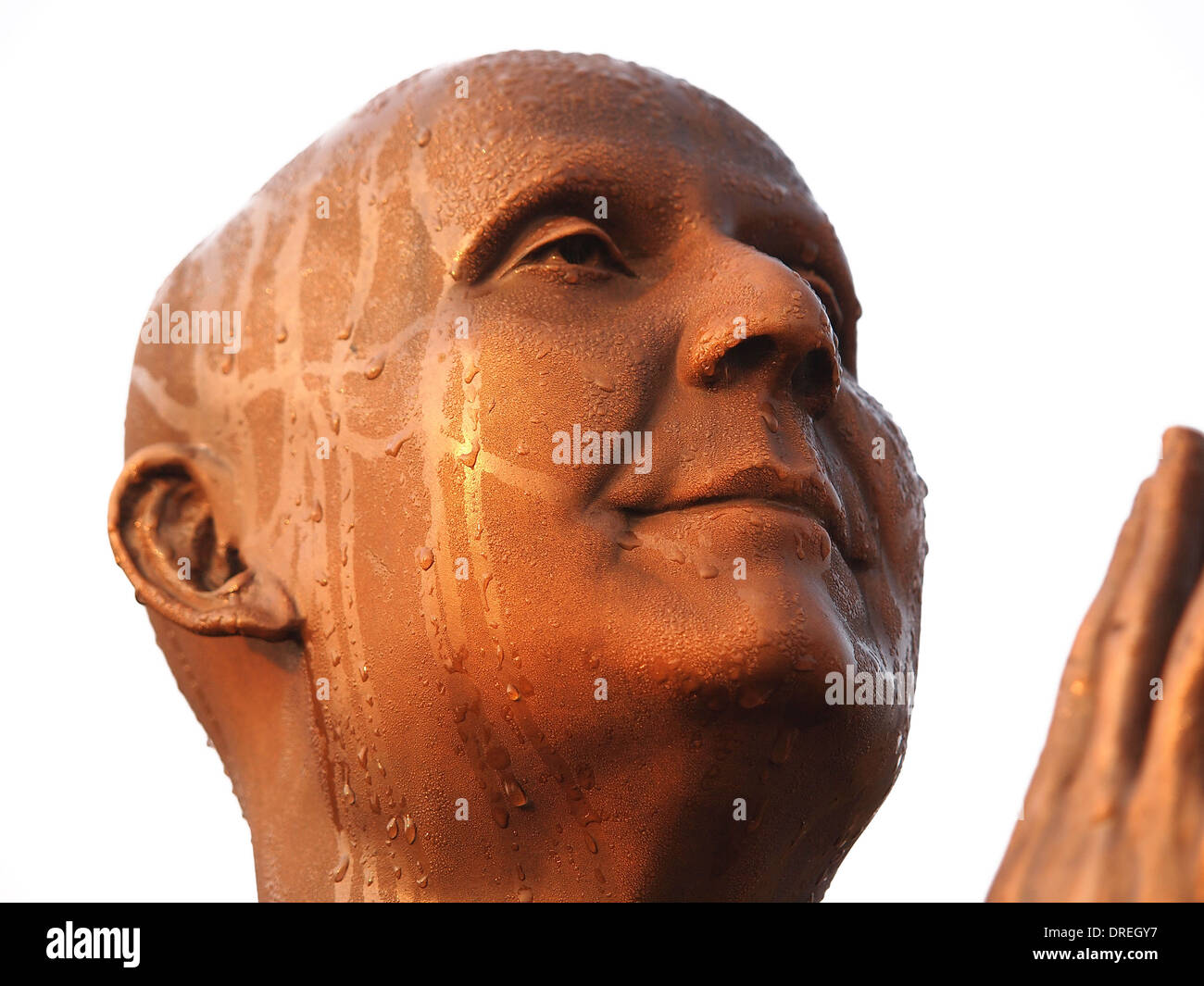 Statue de Sri Chinmoy en Nagarkort ,Népal Banque D'Images