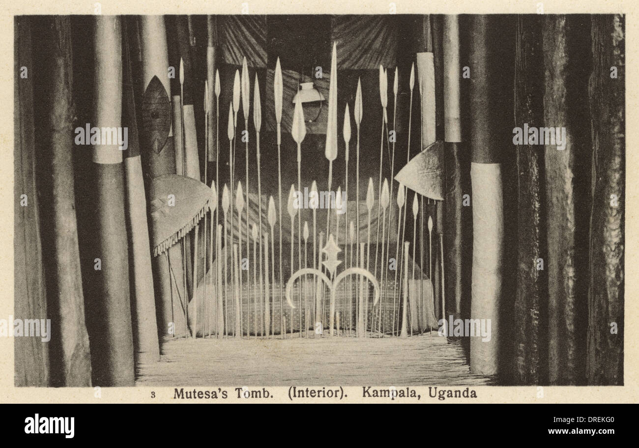 Intérieur de la tombe de Muteesa - Kampala, Ouganda Banque D'Images