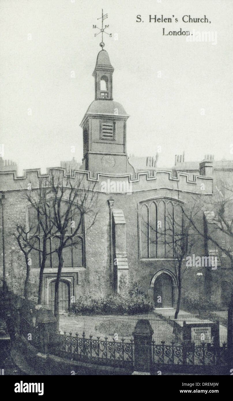 Église Sainte-hélène, Bishopsgate, Londres Banque D'Images