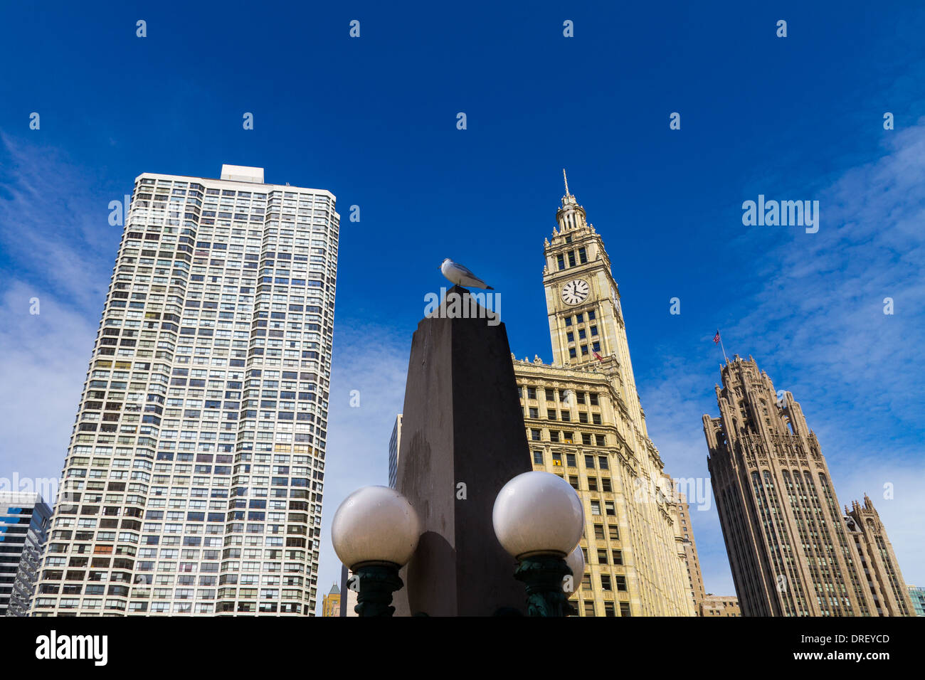 Les styles de construction de Chicago Banque D'Images