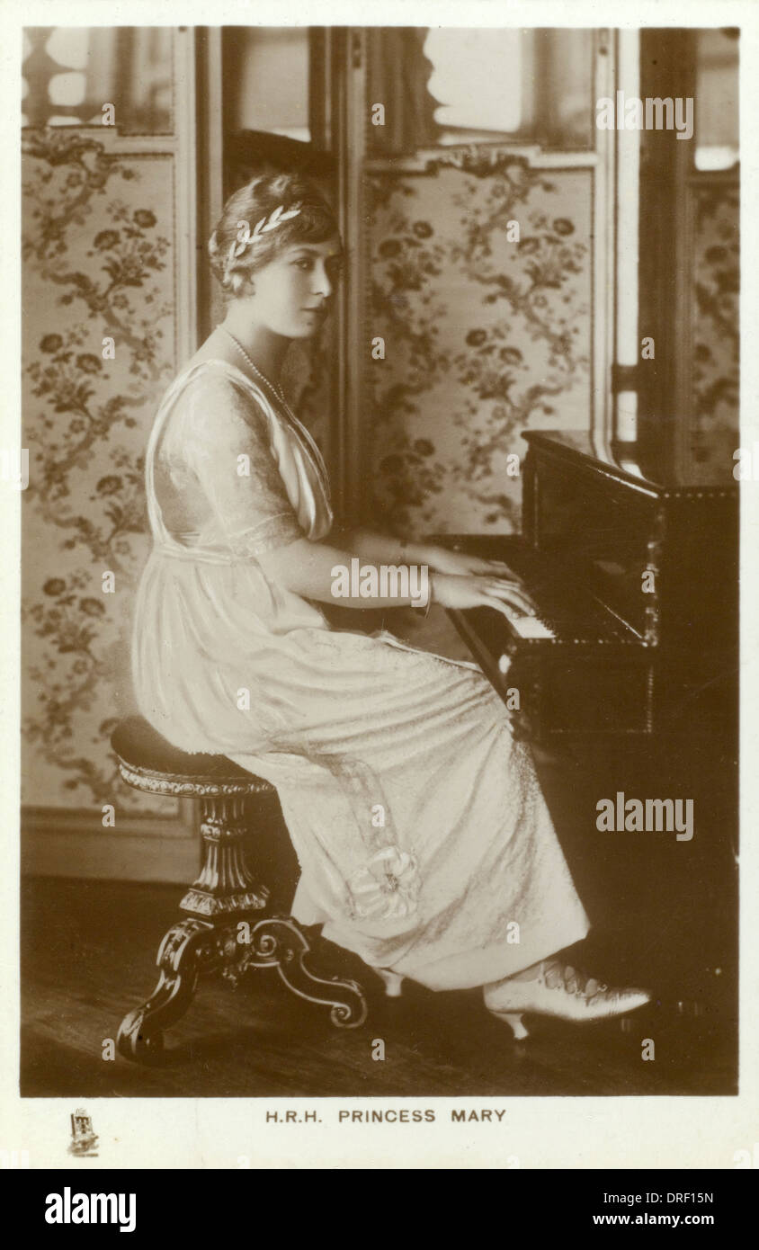 S.a.r. La princesse Mary jouer du piano Banque D'Images