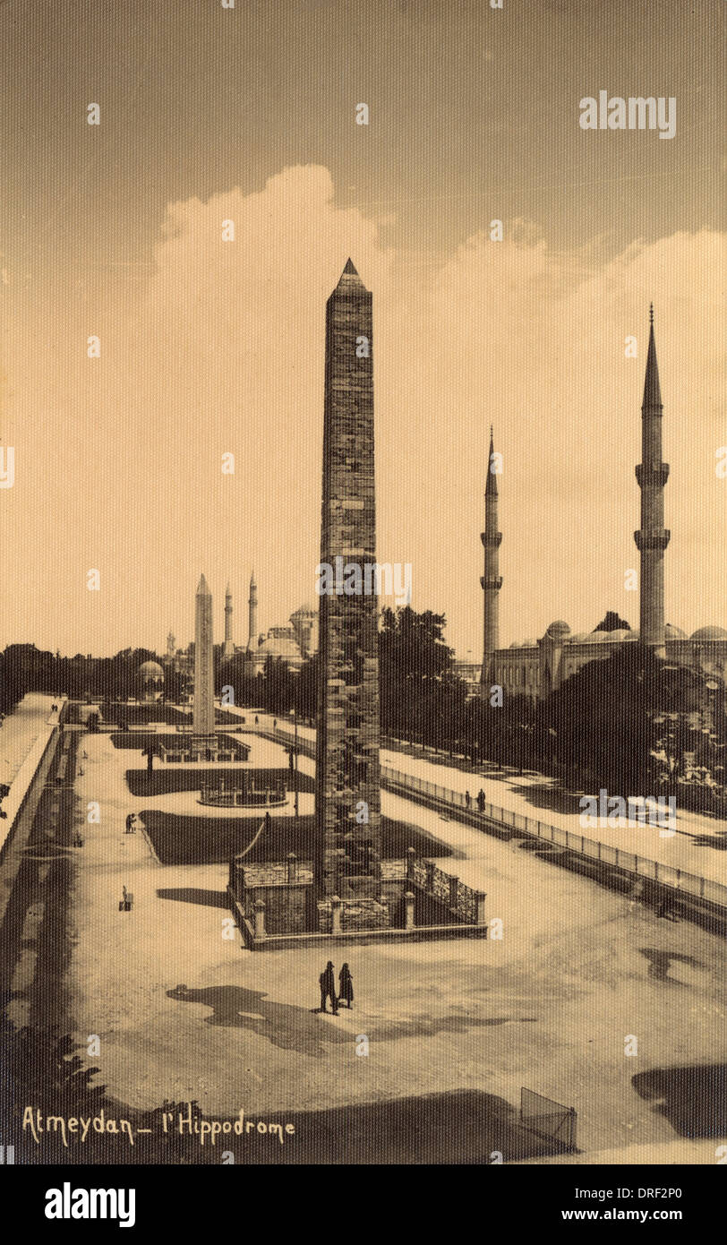 Les obélisques de l'Hippodrome - Istanbul, Turquie Banque D'Images