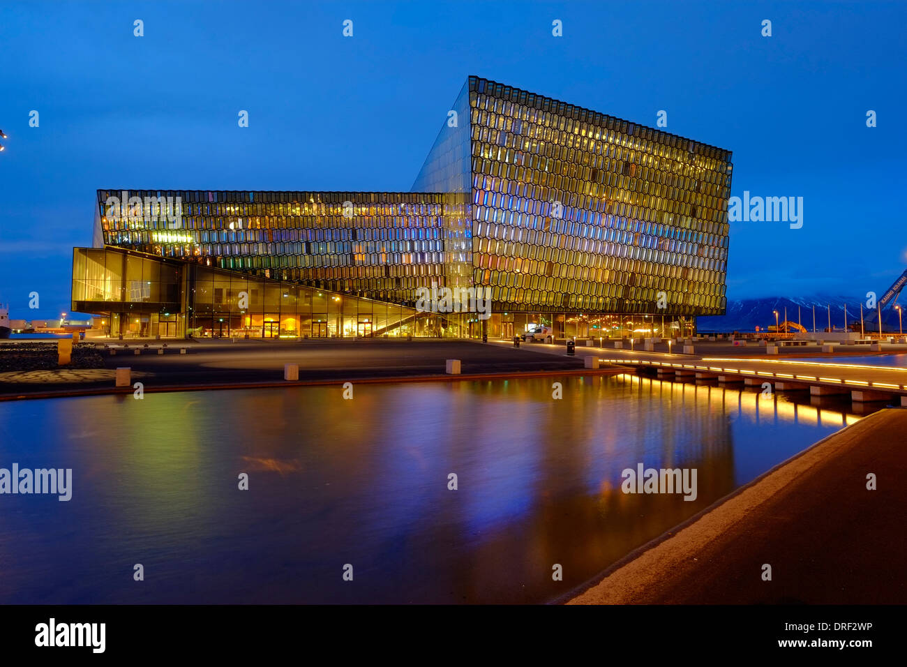 Harpa Concert Hall et le centre de conférence à Reykjavik, Islande Banque D'Images