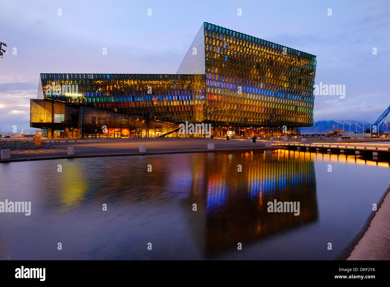 Harpa Concert Hall et le centre de conférence à Reykjavik, Islande Banque D'Images